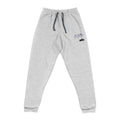 Embroidered 'Live On' Grey Joggers — Minimal Casual Sweatpants